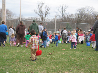 Spring Lake Lions Club & Spring Lake Heritage Festival sponsored Easter egg hunt